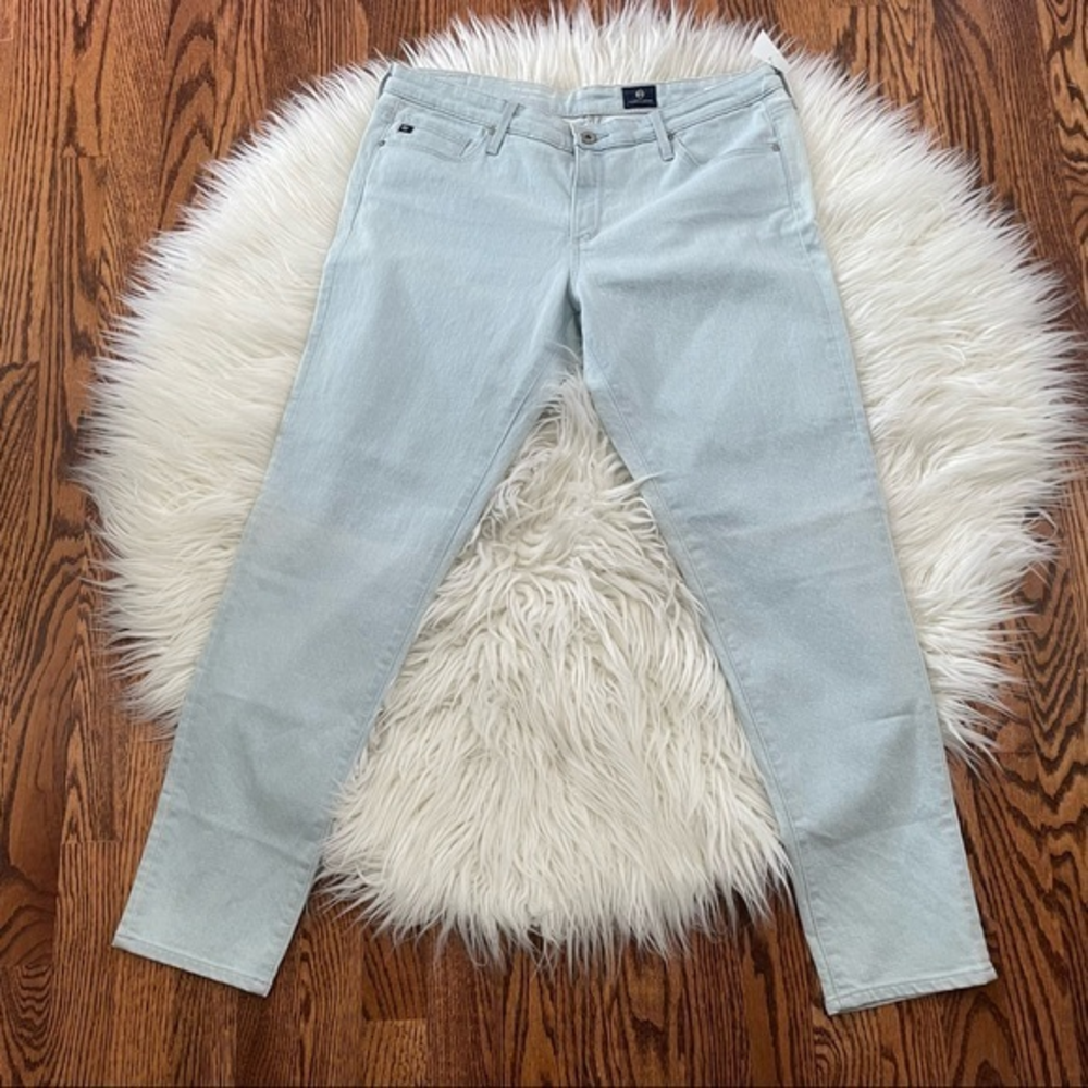AG Adriano Goldschmidt the legging ankle super skinny light wash denim 12 NWT